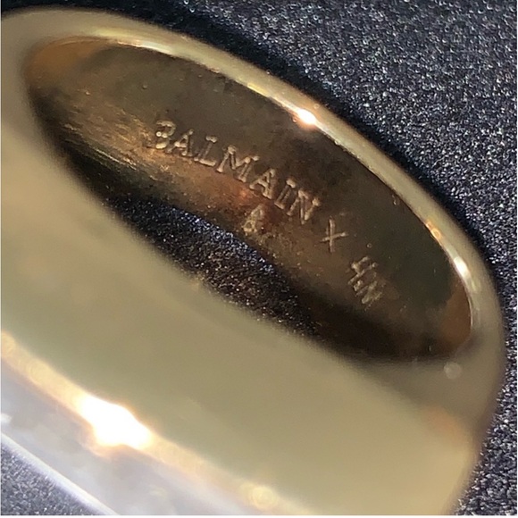 Balmain x H&M Crystal and Gold Cocktail Ring - Picture 10 of 10